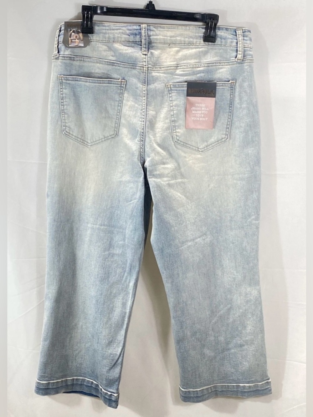 Hydraulic Womens Murray High Rise Wide Leg Cropped Jeans Light Wash NWT Sz 16 - Picture 2 of 6